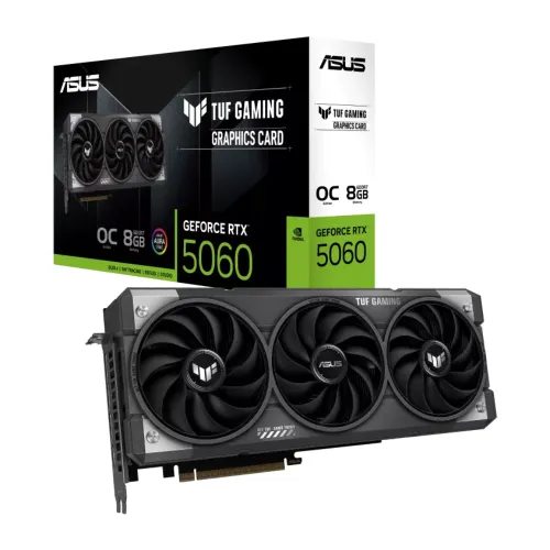 ASUS TUF Gaming GeForce RTX 5060 8GB GDDR7 OC Edition 550W Graphics Card